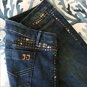 Joe's bootcut jeans w/metal studs "Host Pi…
